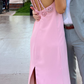 Vestido Rosado Madera (S)
