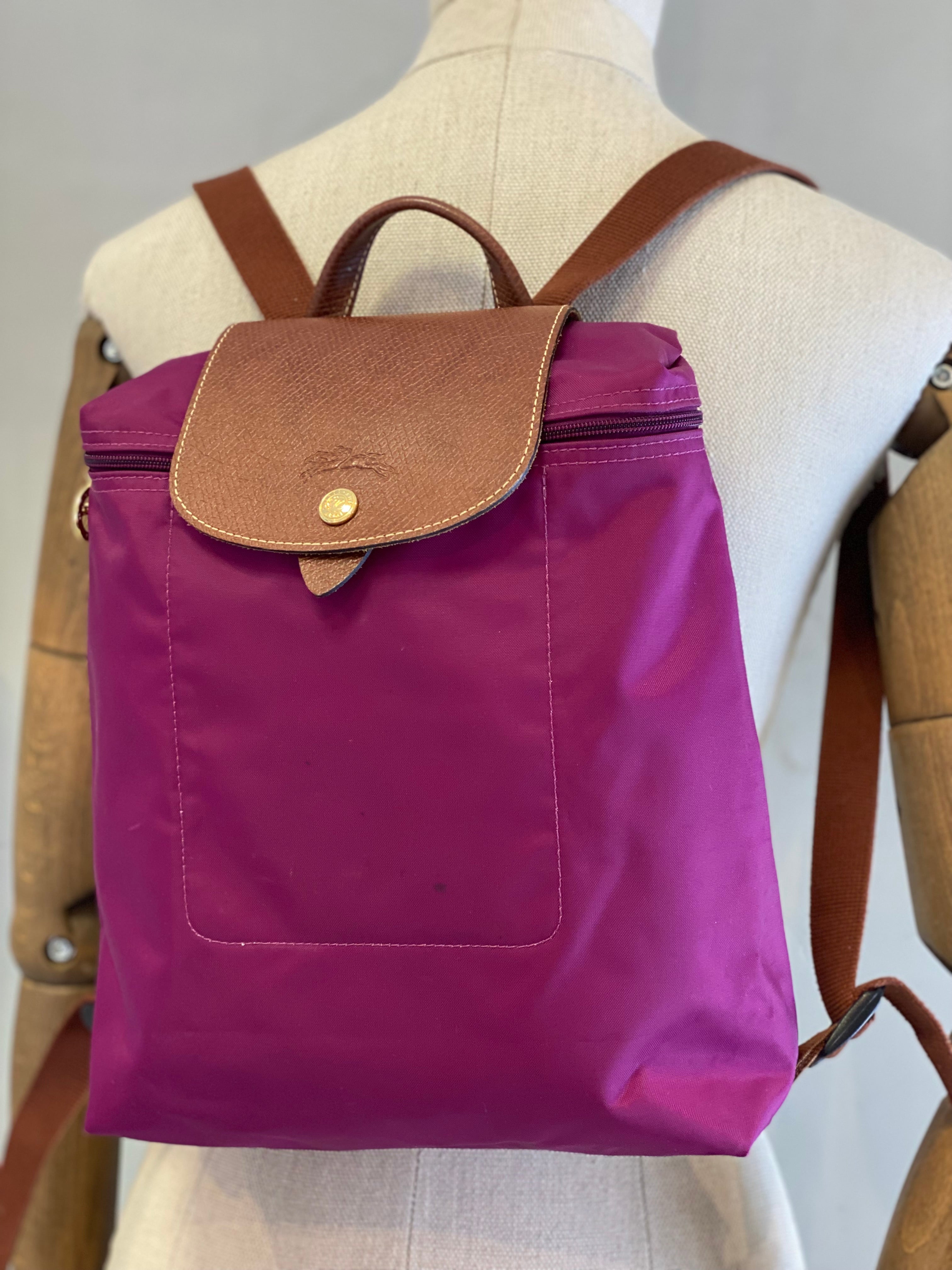 Mochila Longchamp Le Pliage Lila