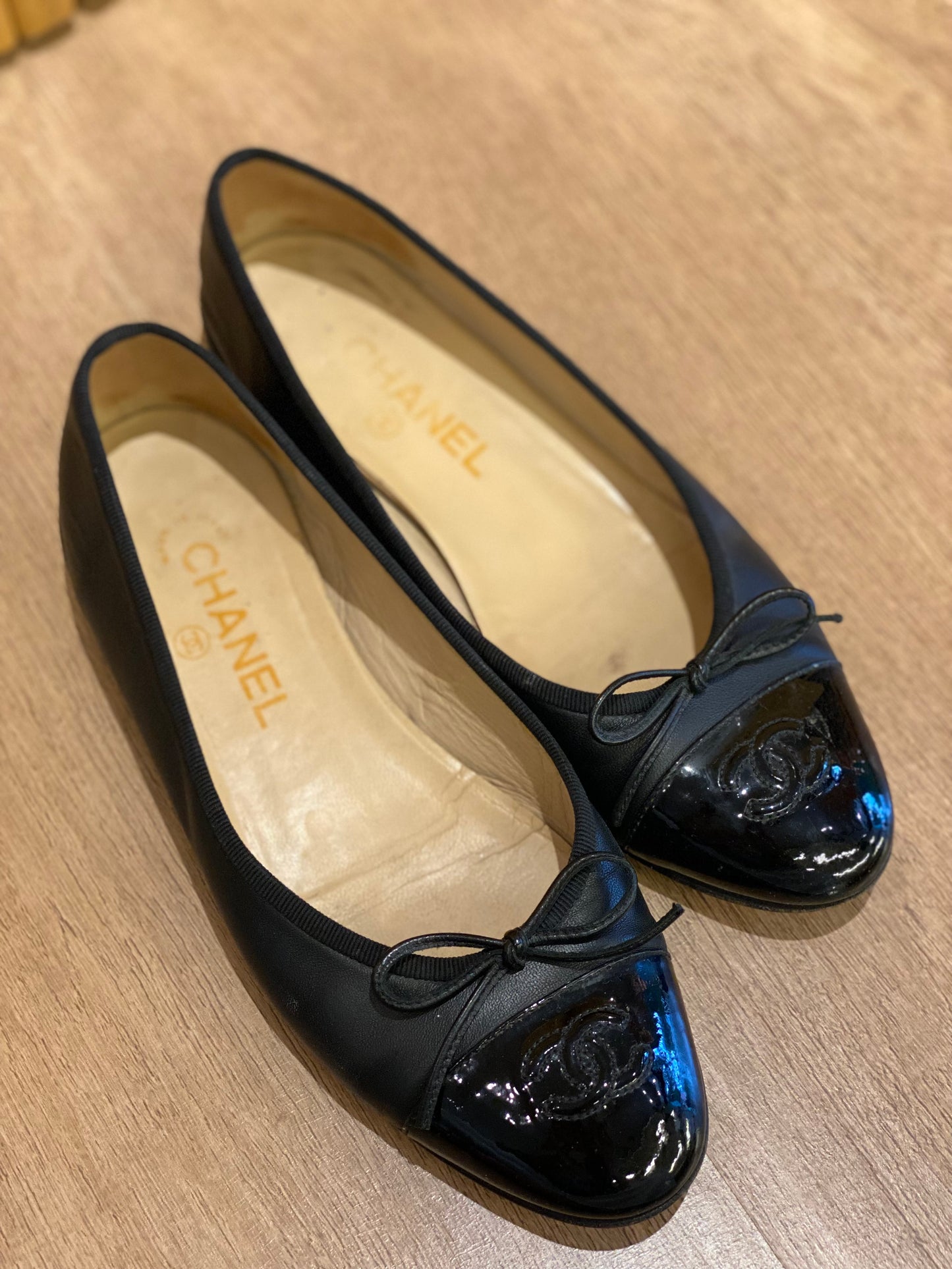 Chatita Bailarina Chanel Negra (38.5)