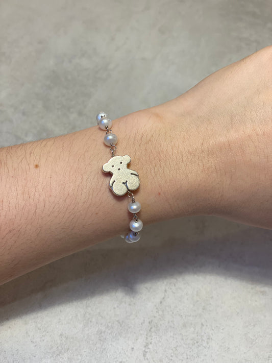 Pulsera Tous Sweet Dolls de Plata con Perlas