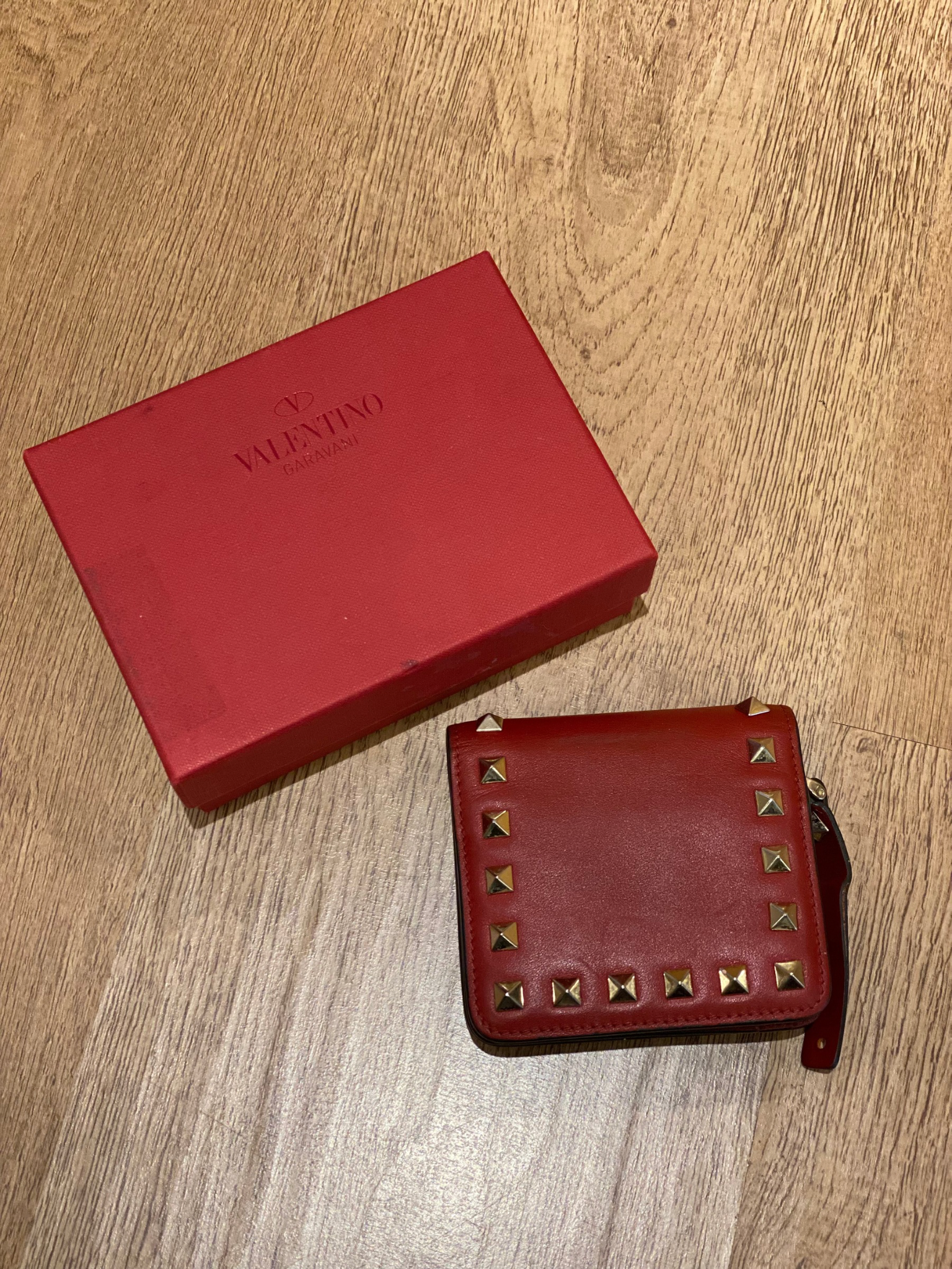 Billetera Pequeña Valentino Rockstud