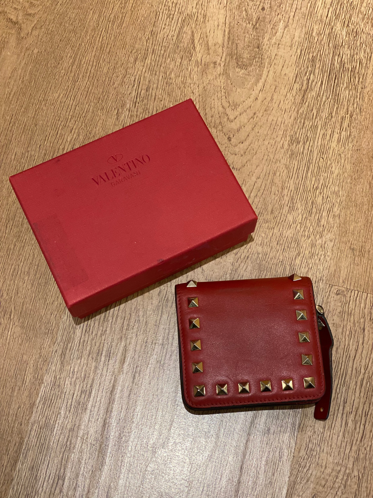 Billetera Pequeña Valentino Rockstud