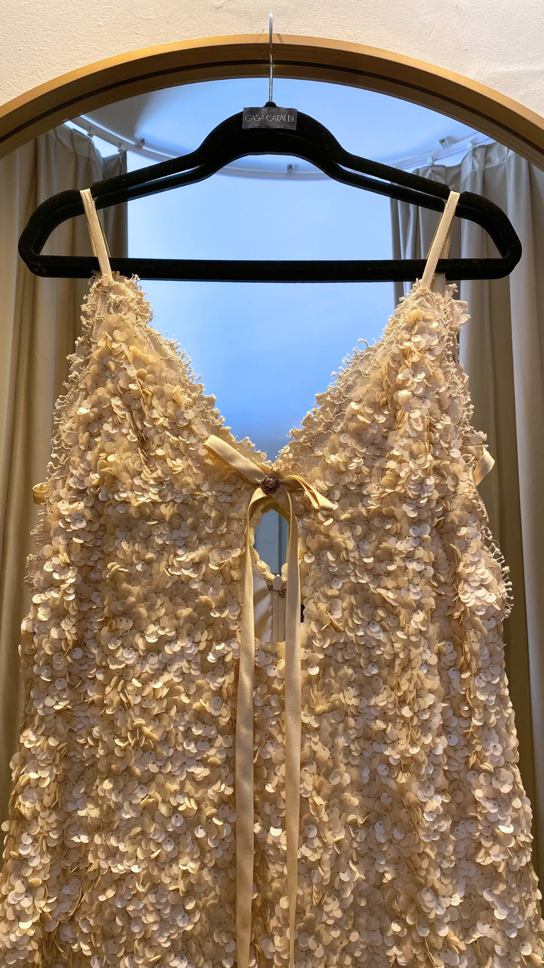 Vestido con Lentejuelas Casa Cataldi (S)