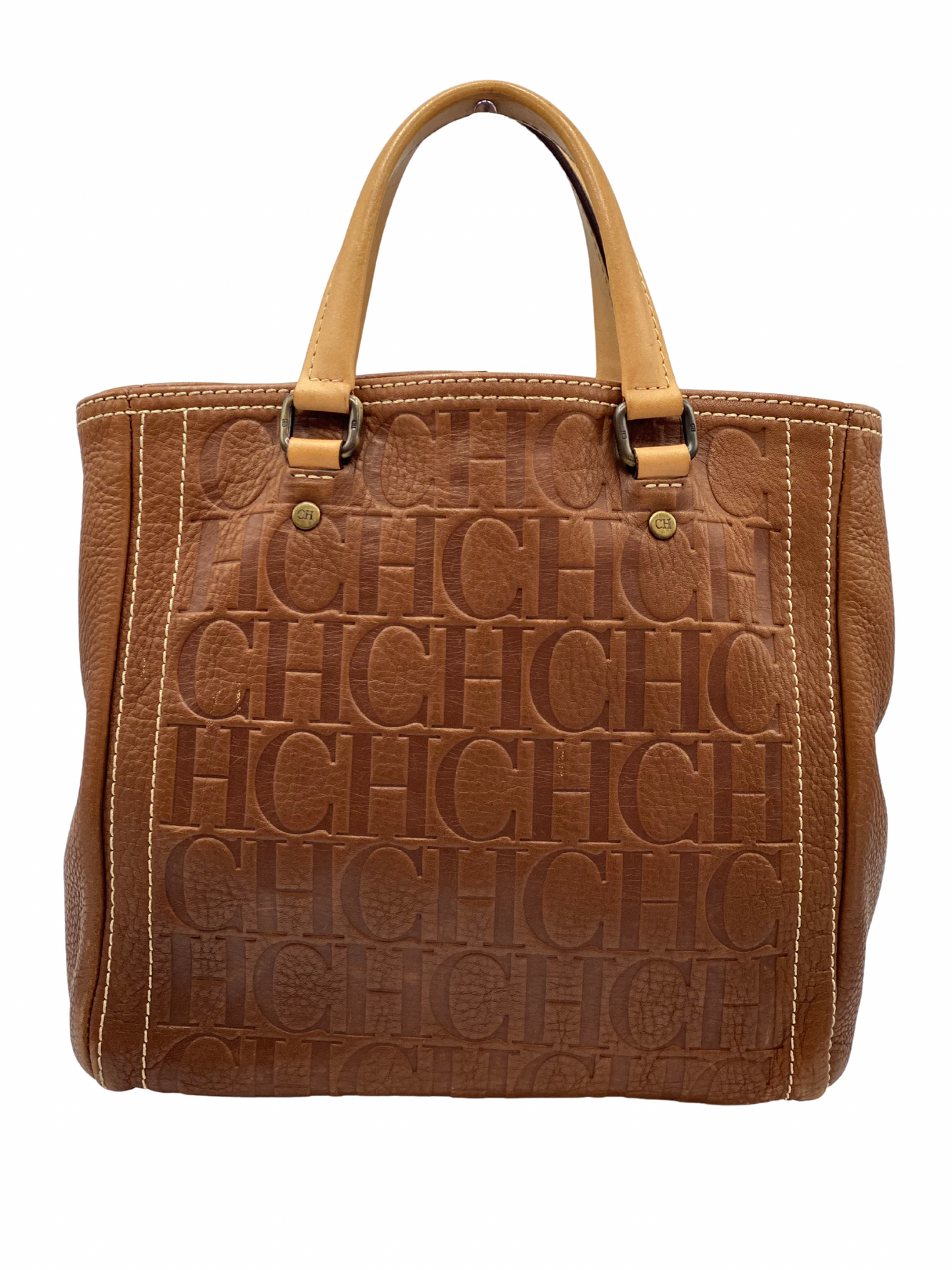 Bolso Marrón Carolina Herrera Monogram