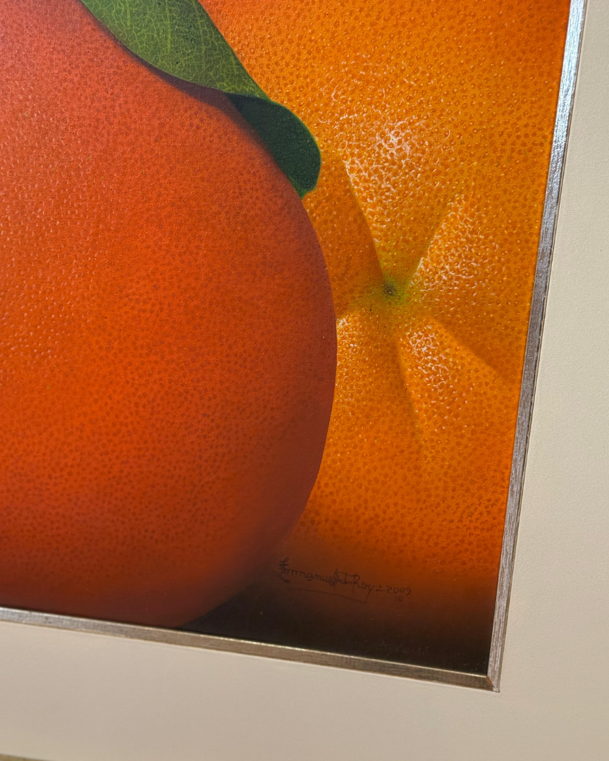 Cuadro "Mandarinas" de Emmanuel Fretes Roy 60 x 120 cm.