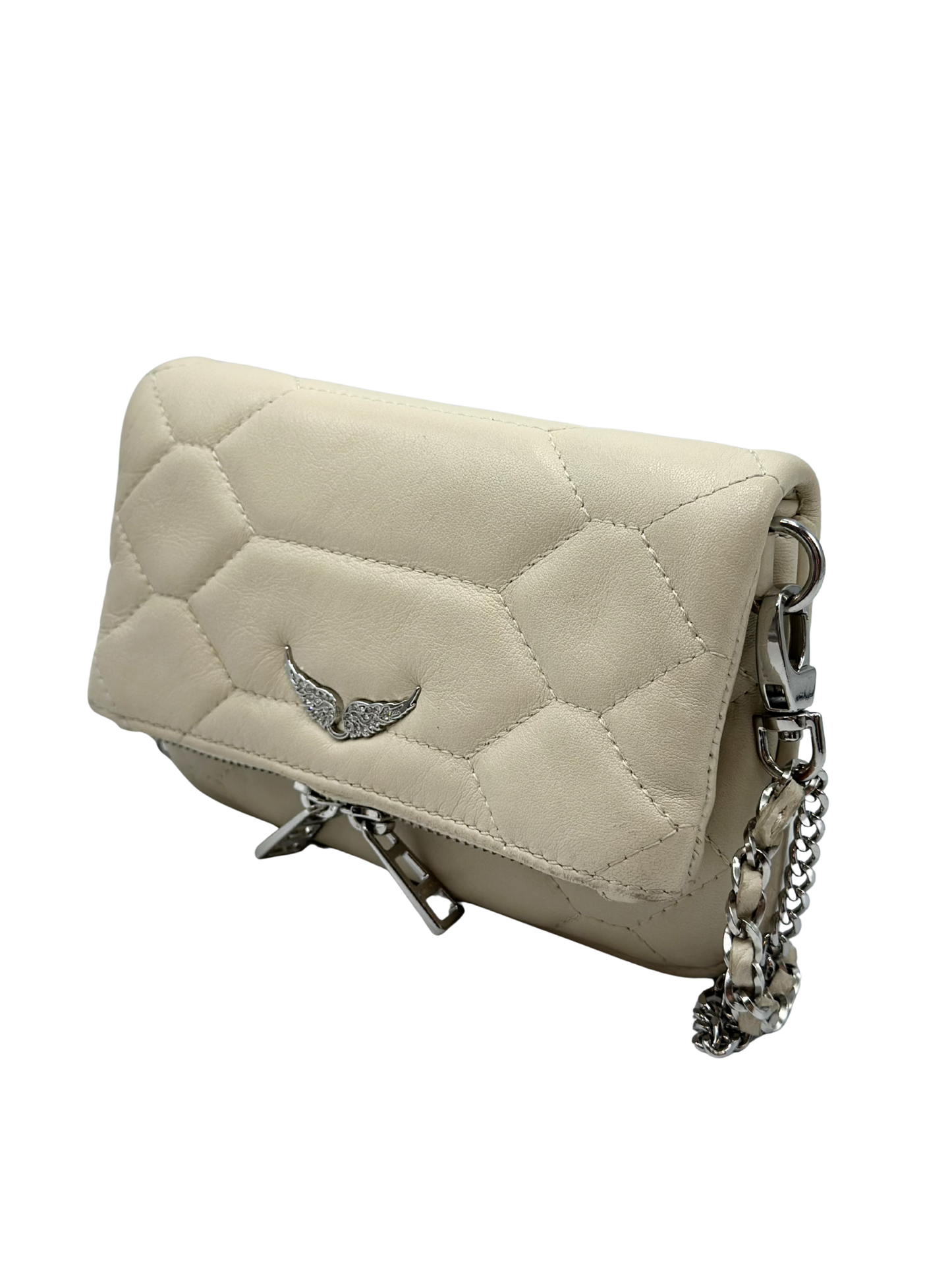 Bandolera Blanca Zadig & Voltaire Rock Nano