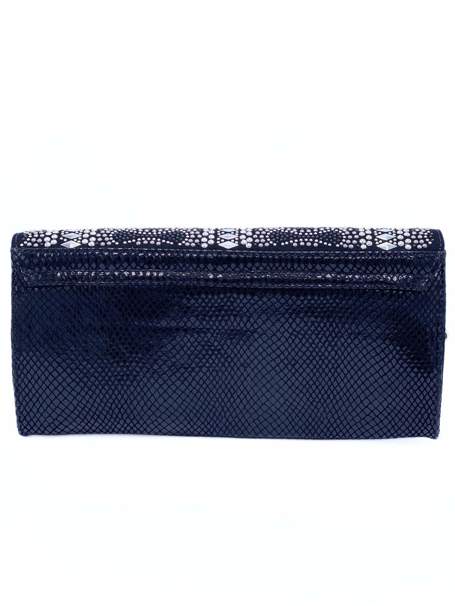 Clutch Sobre Carmen Steffens Studded Negro