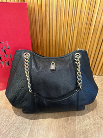 Cartera Negra Carolina Herrera Dahlia Hobo