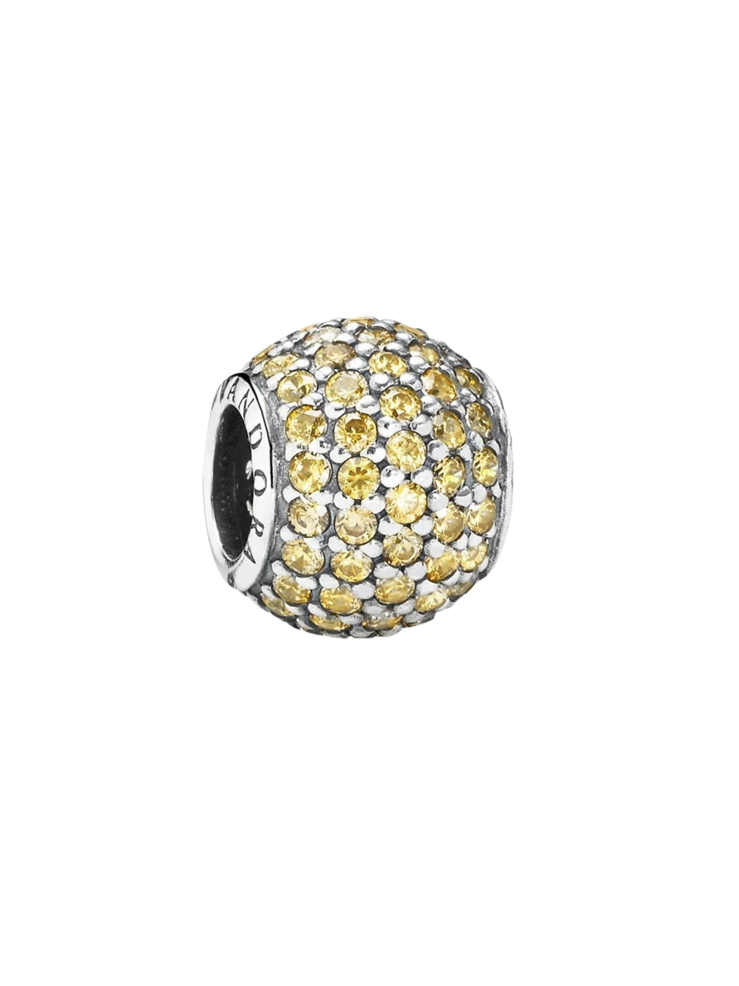 Charm Pandora Pavé Amarillo