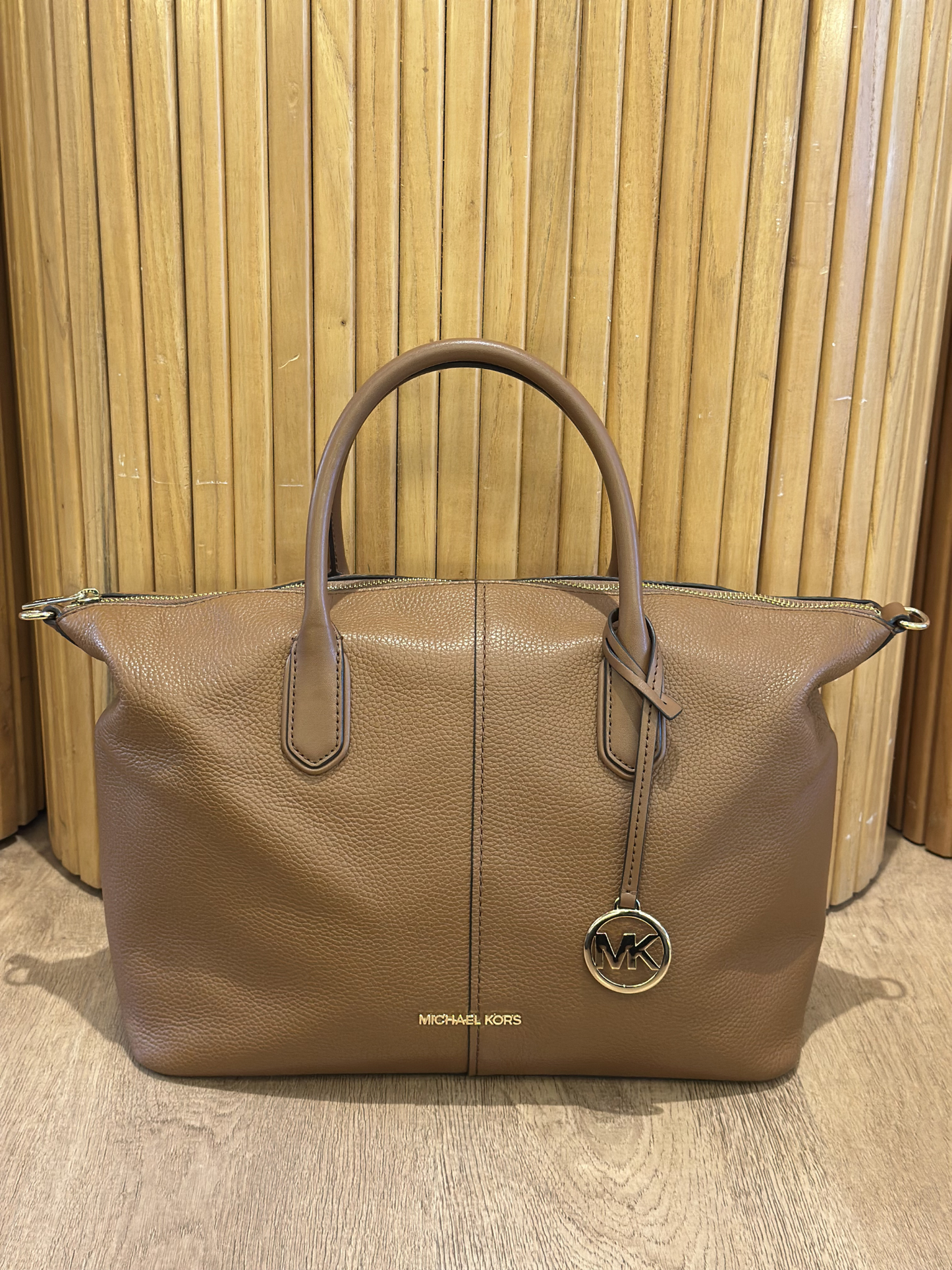 Cartera Marrón Michael Kors Hyde Large Satchel