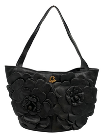 Cartera de Cuero Negra Carmen Steffens