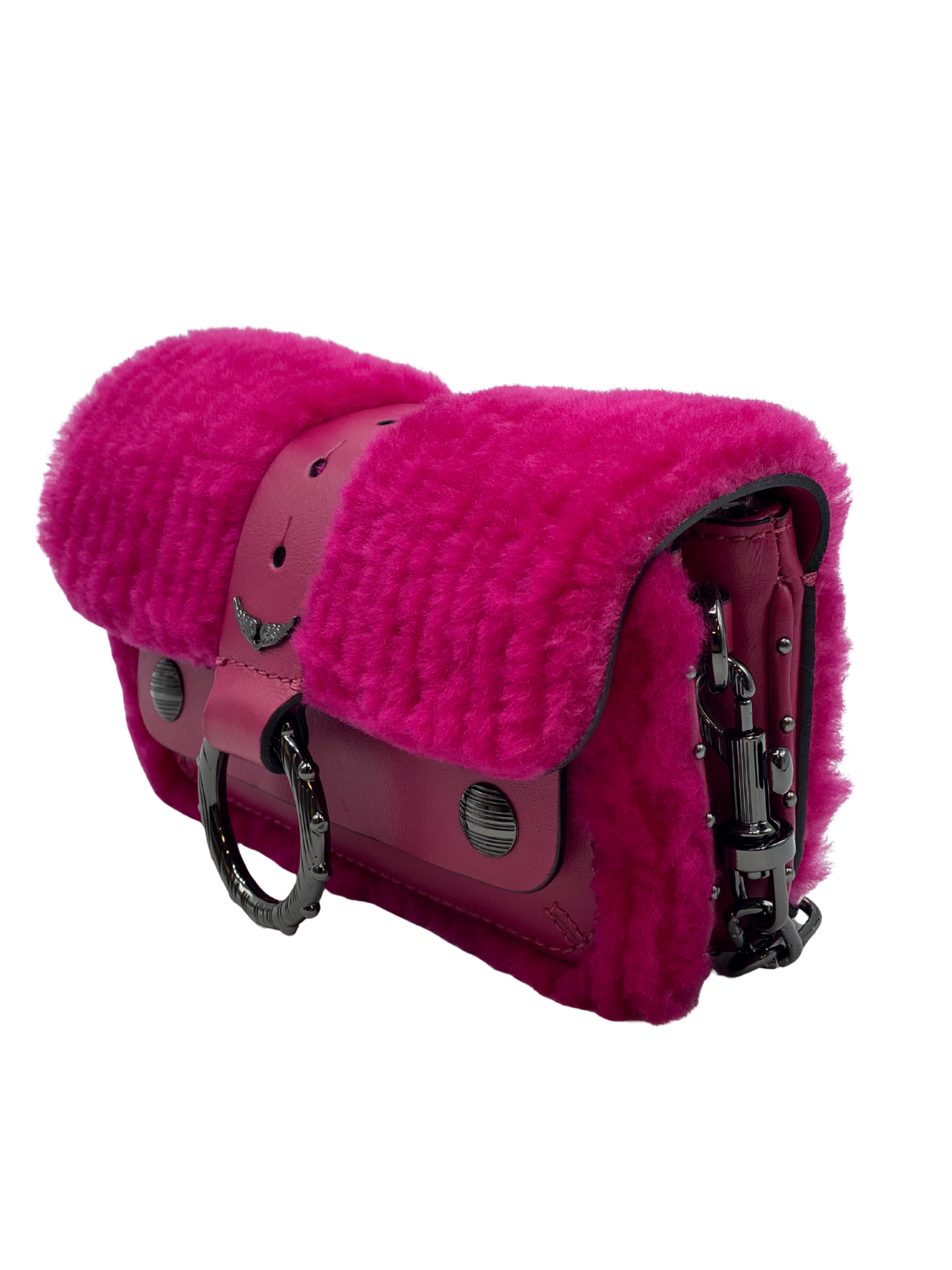 Bolso Fucsia de Piel Kate Wallet Zadig & Voltaire