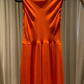 Vestido Corto Naranja Christian Dior (Talle 10)