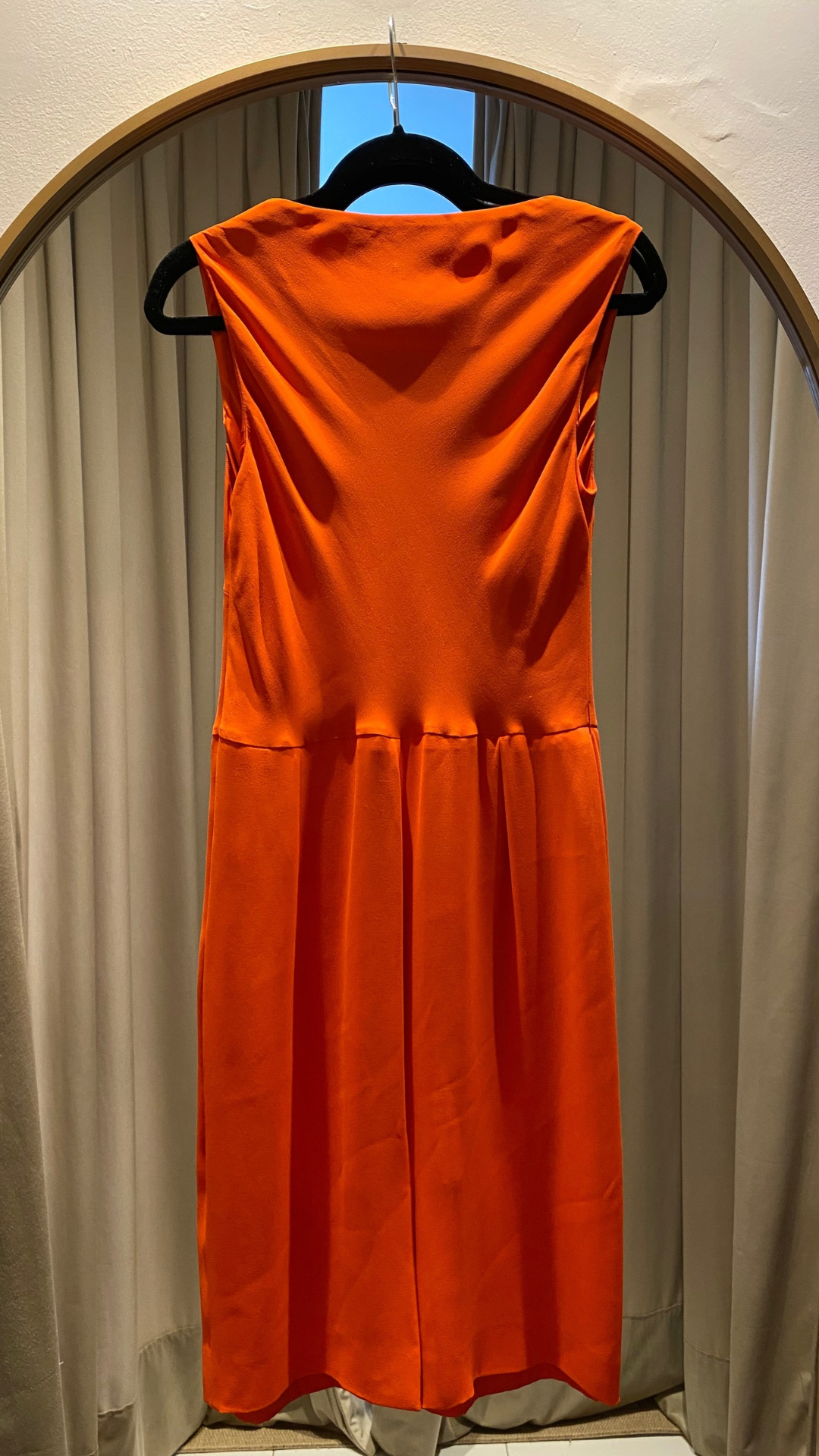 Vestido Corto Naranja Christian Dior (Talle 10)