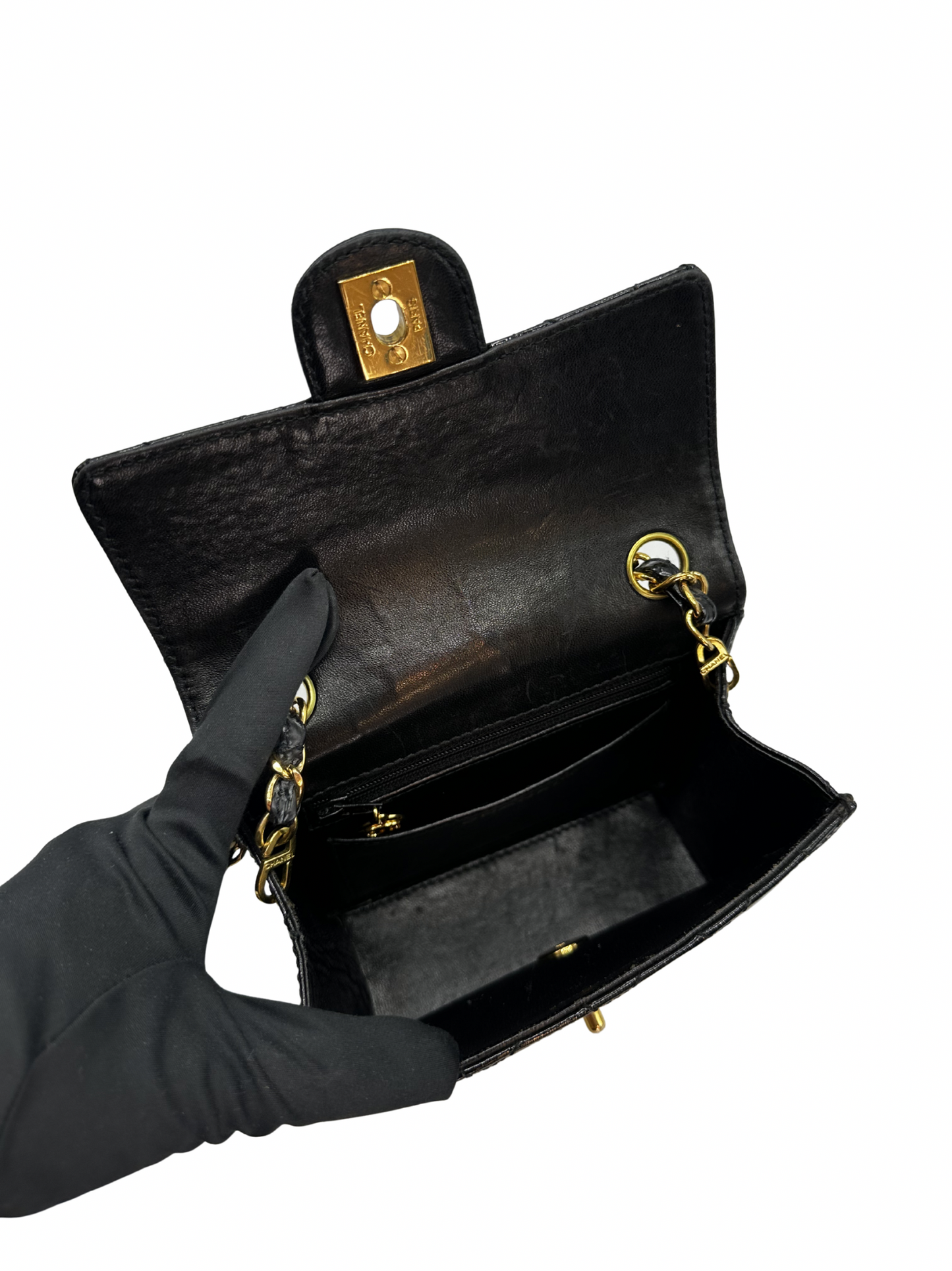 Mini Bandolera Chanel Vintage Square Classic Single Flap