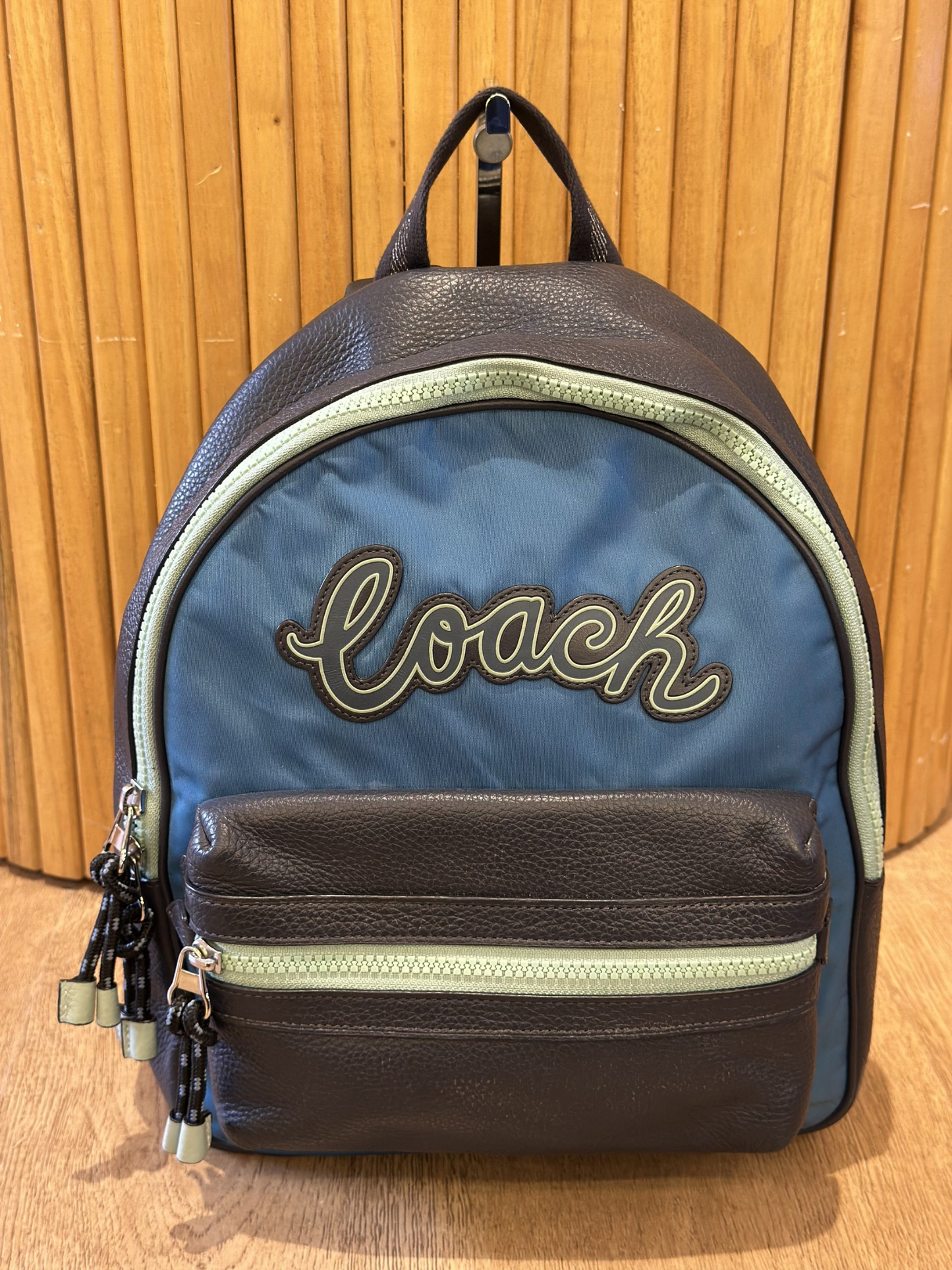 Mochila Coach Azul Vale Slingpack