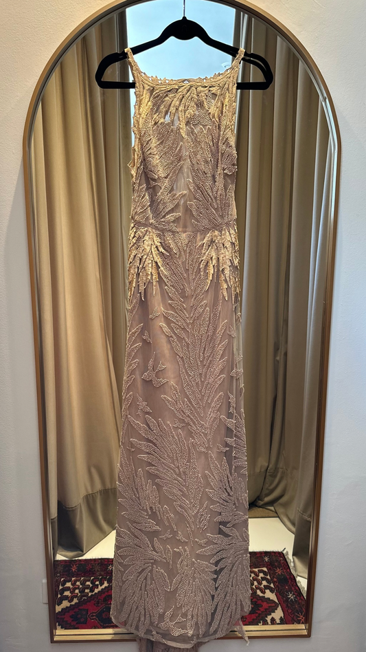 Vestido Bordado Javier Saiach (S)