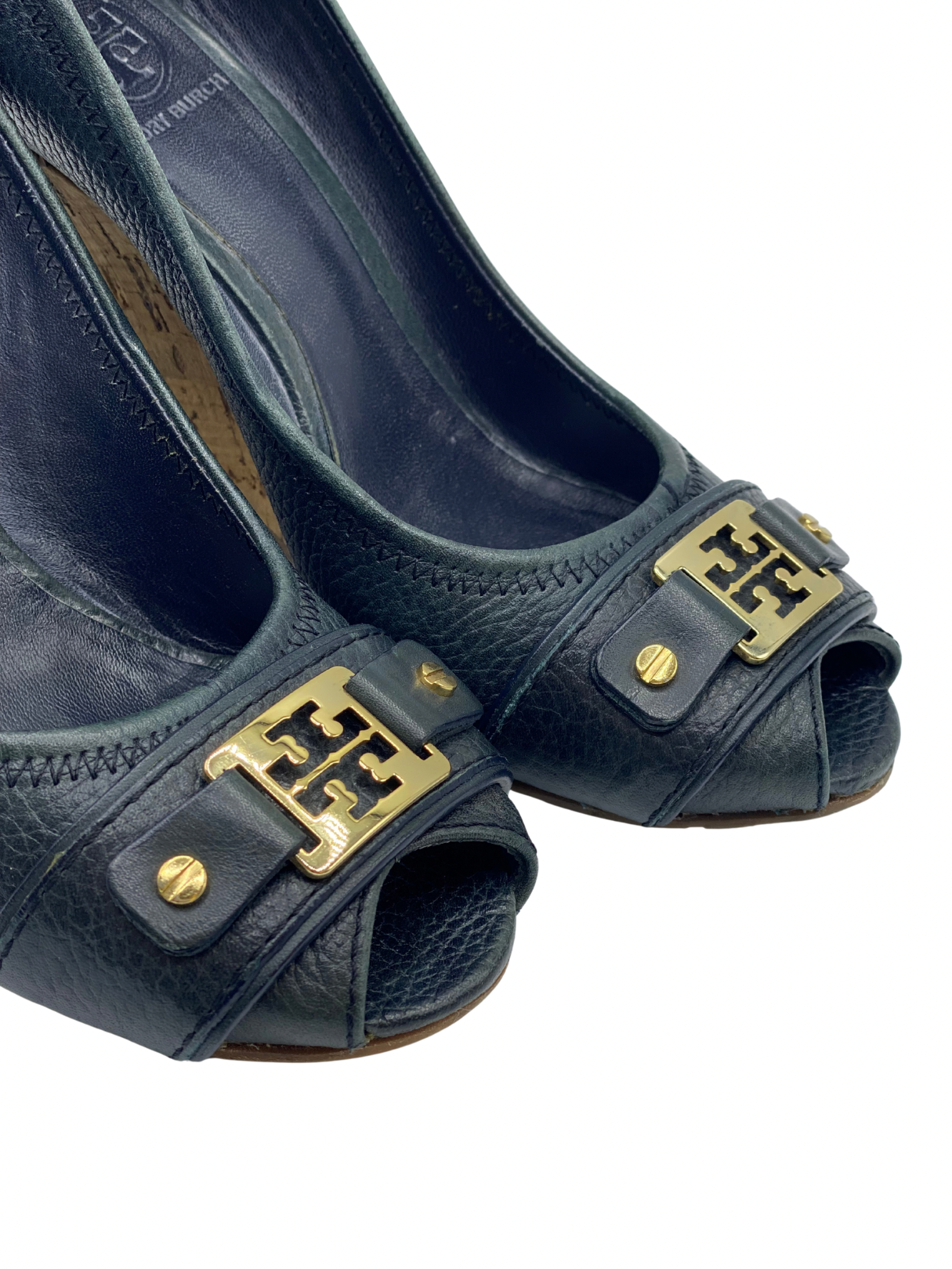 Pumps Peep-Toe Tory Burch Negros (38)