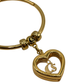 Pulsera Dorada con Corazón Carmen Steffens