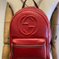 Mochila Gucci Soho Chain Backpack Red