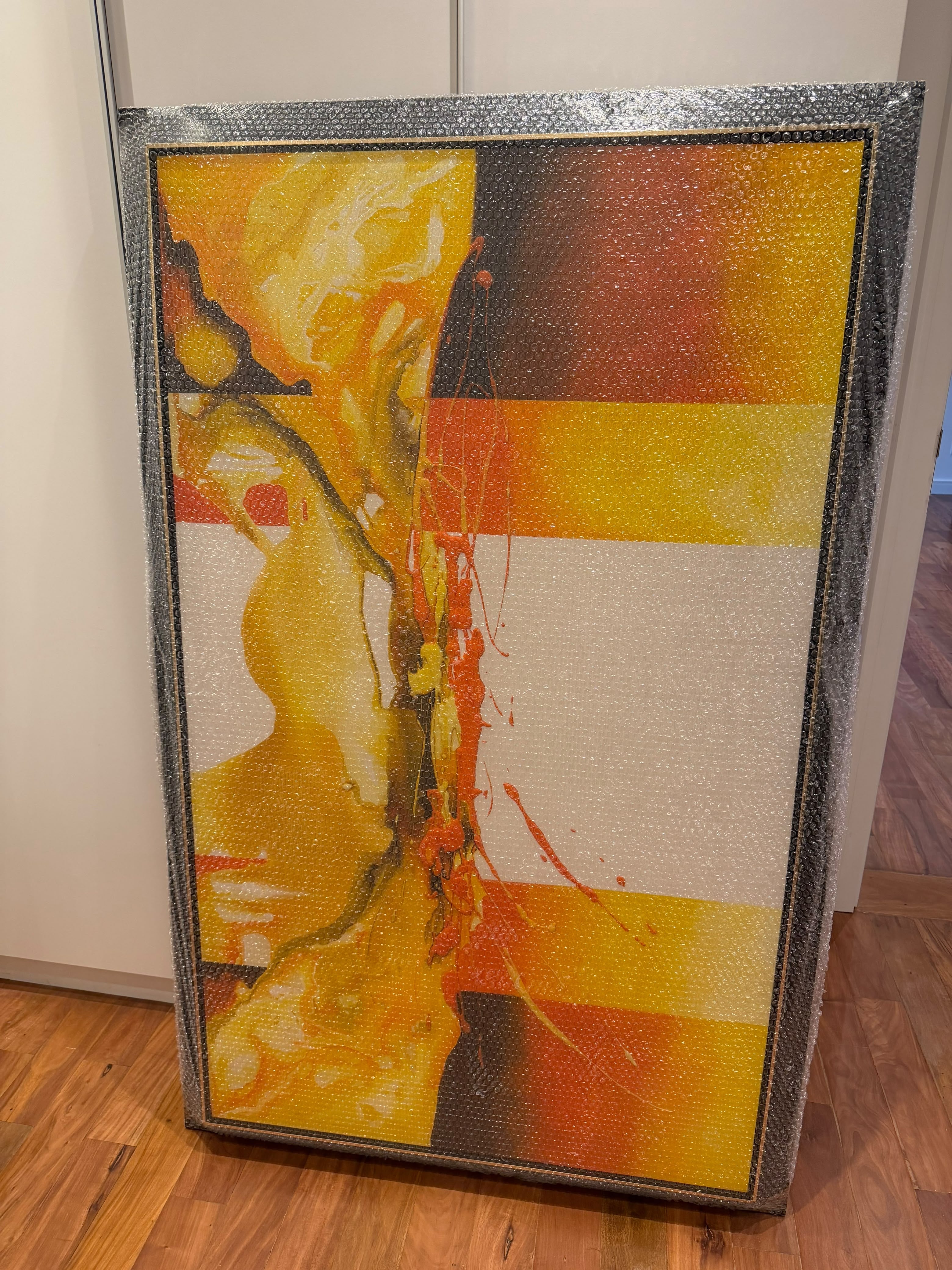 Abstracto de Carla Ascarza 150 x 90 cm.