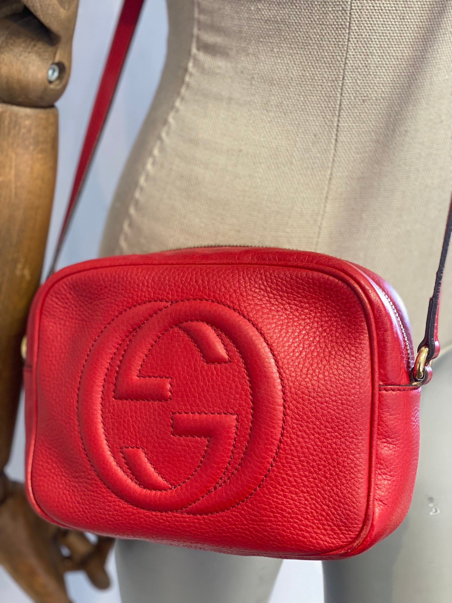 Bandolera Gucci Soho Disco Bag Roja