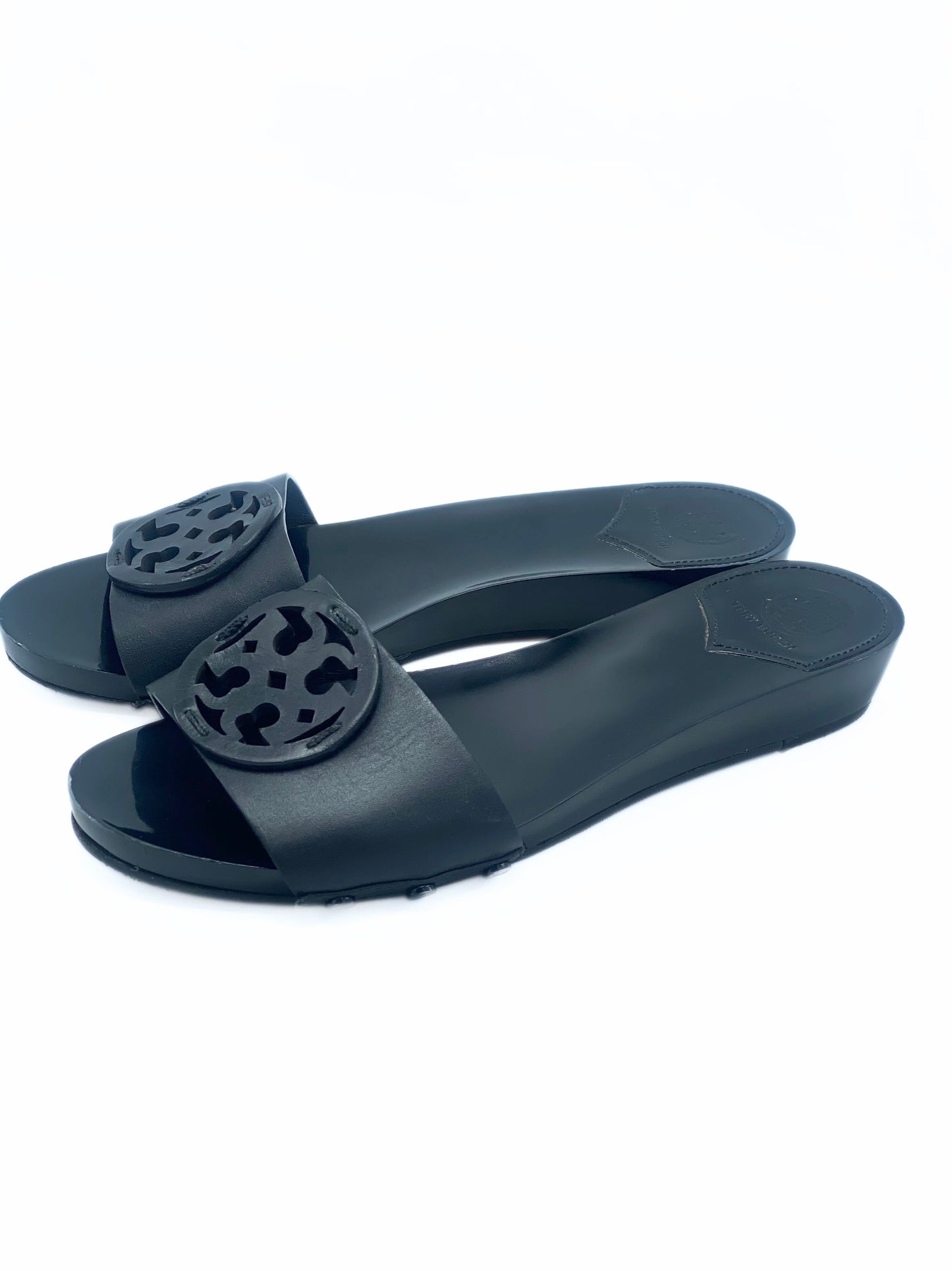 Sandalias Tory Burch Wedge Black(6.5)