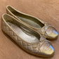 Chatita Bailarina Chanel Dorada (38)