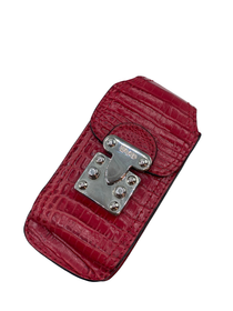 Mini Bandolera De cuero Roja SAAD