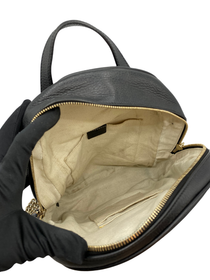Mochila Negra Gucci Soho Interlocking