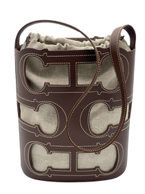 Cartera Carolina Herrera Doma Insignia Cut Out Bucket