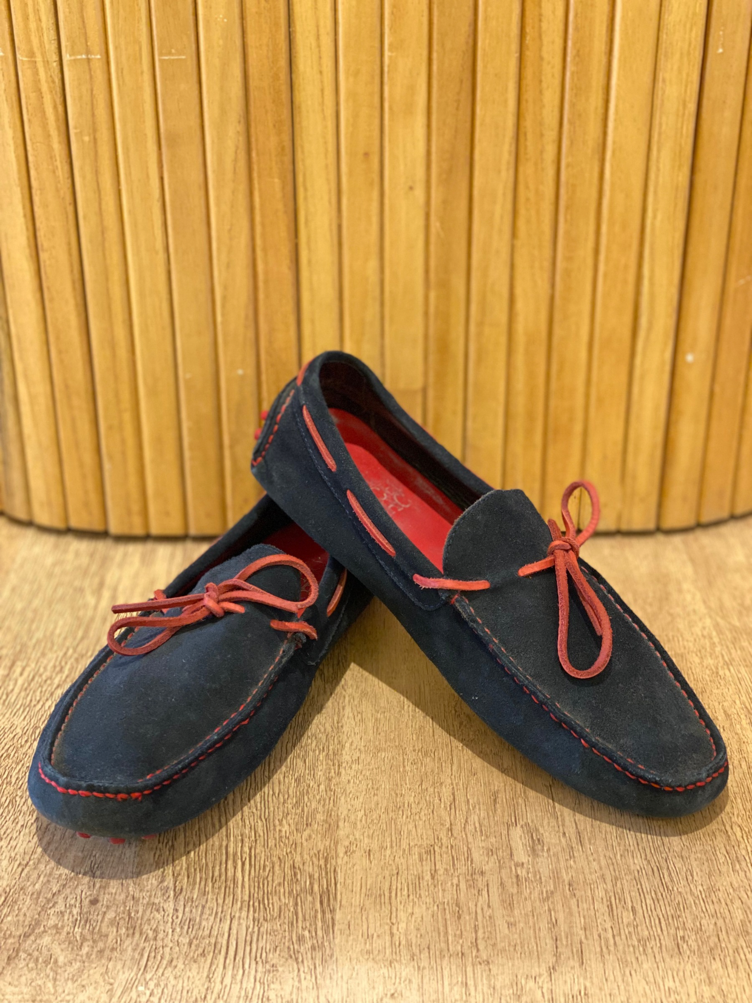 Mocasines Carolina Herrera Cordón Rojo (8 MASC)