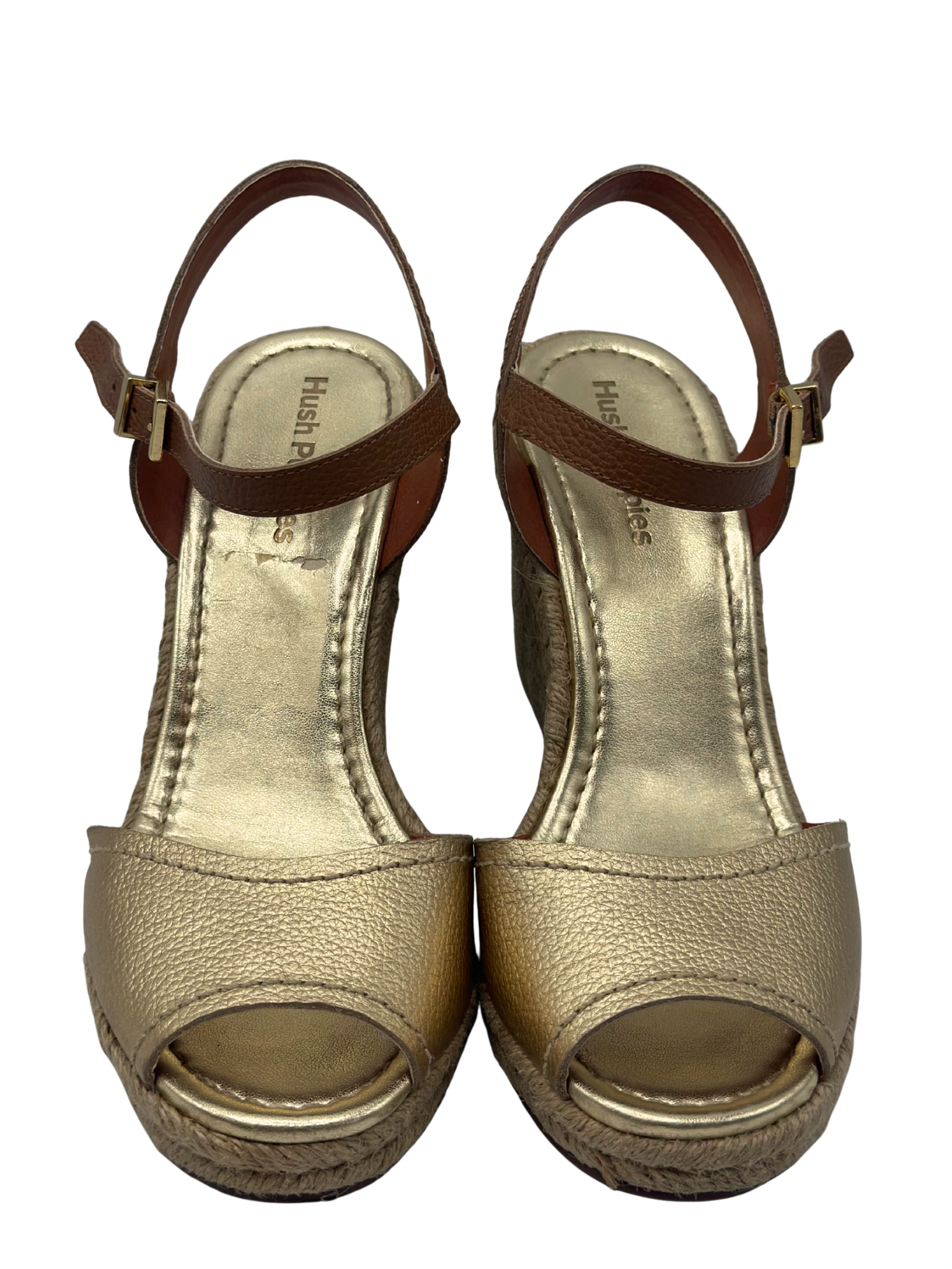 Sandalias Doradas Hush Puppies (38)