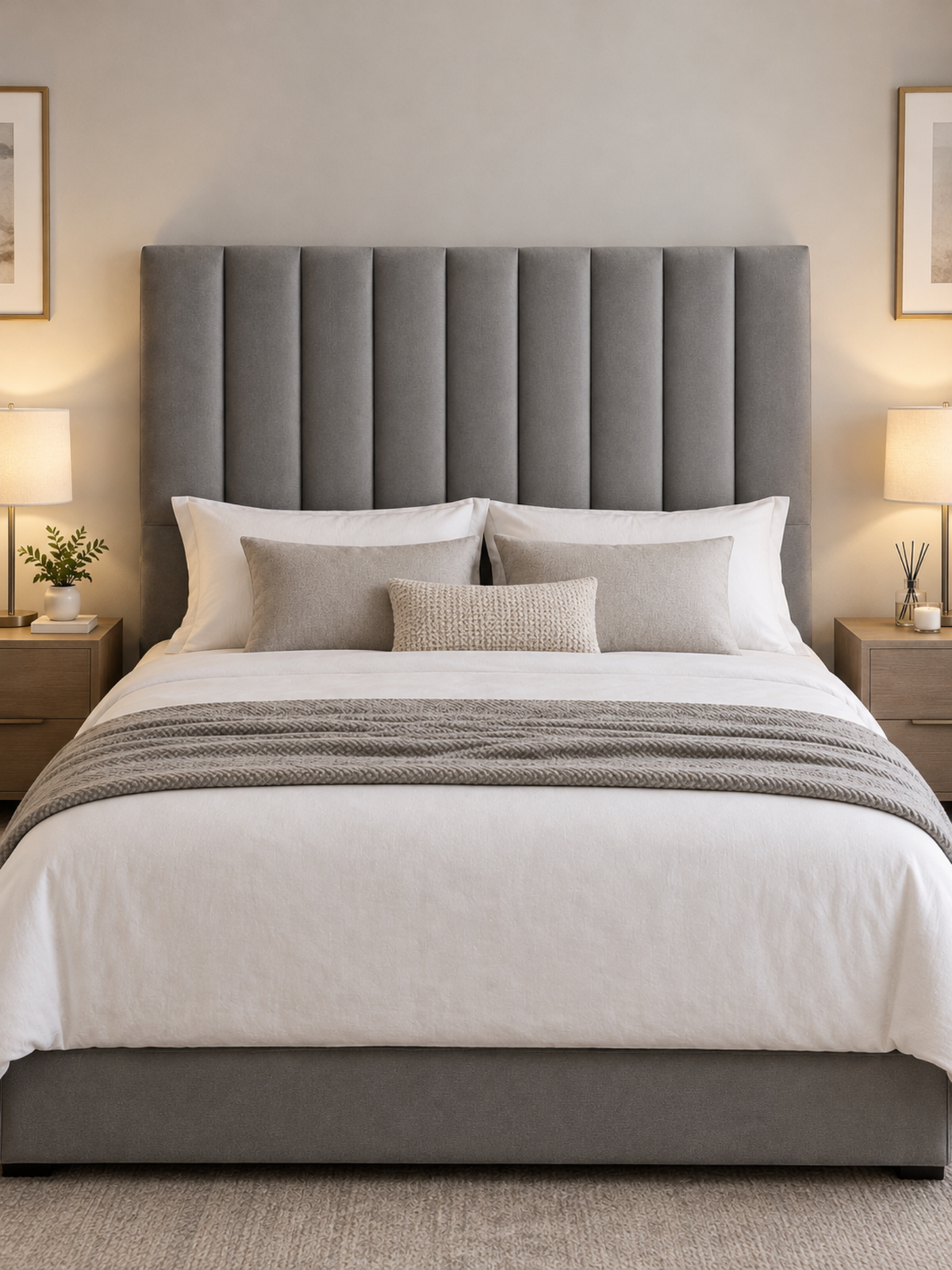 Cabecera Gris para Cama (1.50 x 1.80)