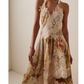 Vestido Zimmermann Luminosity Splice Lace Linen-Silk Dress (talle 0)