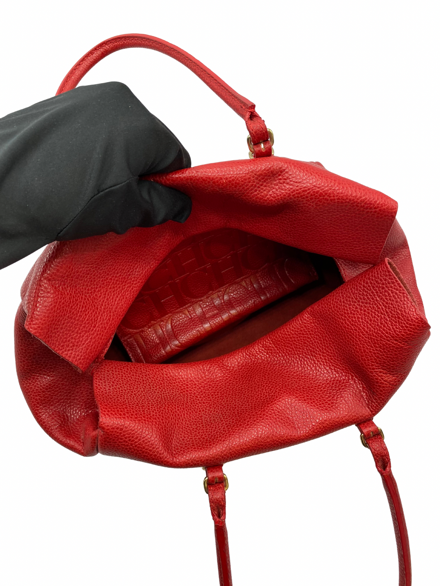 Bolso de Hombro Rojo Carolina Herrera
