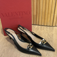Sandalias Negras Valentino V Logo The Bold Edition (39.5)