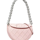 Bandolera Rosa Tory Burch Mini Fleming Soft Crescent