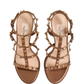 Sandalias Bronce Valentino Garavani Rockstud (37.5)