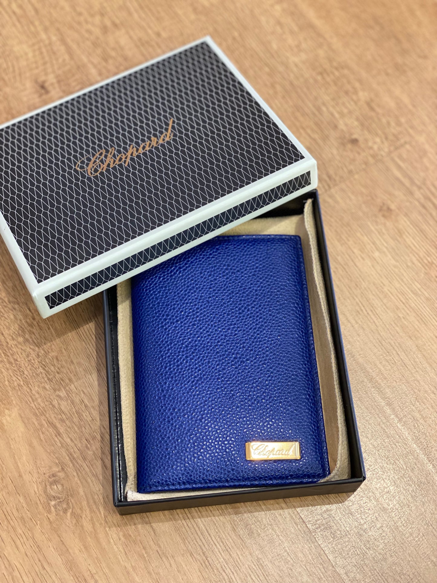 Porta Pasaporte Chopard Azul Nuevo