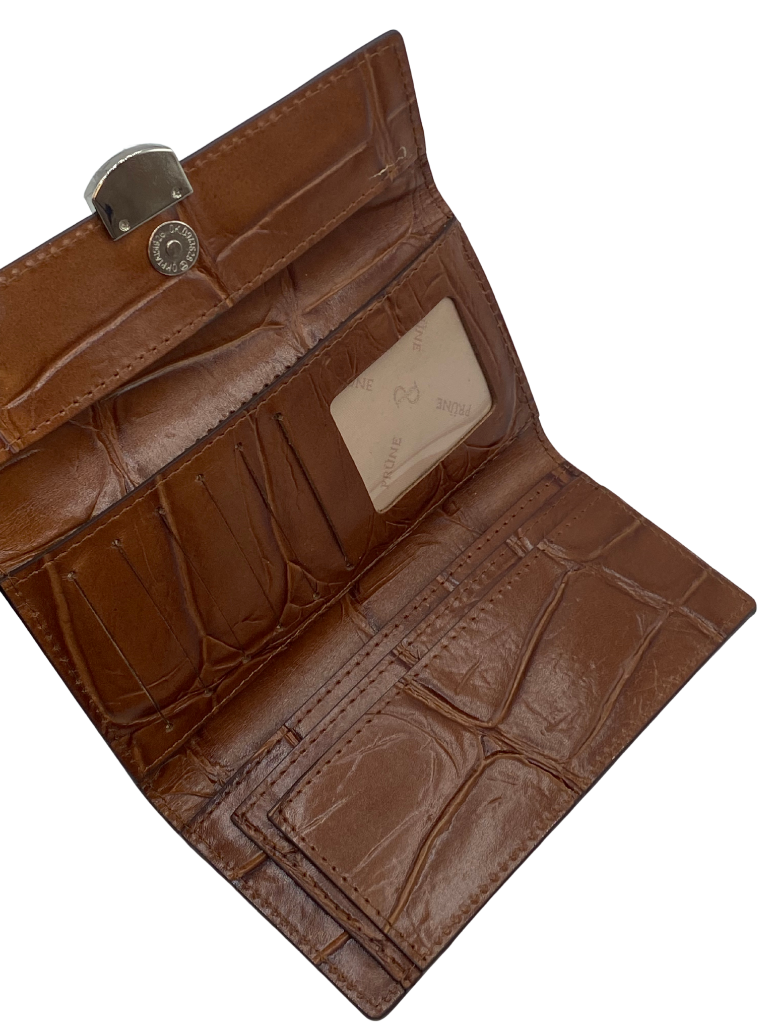 Billetera Marron de Cuero Prune