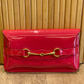 Clutch Gucci Horsebit Rojo Frambuesa