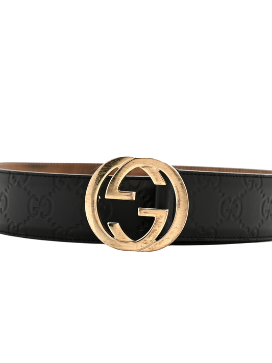 Cinto Gucci con Hebilla Entrelazada GG