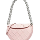 Bandolera Rosa Tory Burch Mini Fleming Soft Crescent