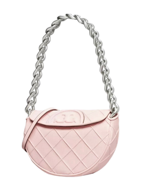 Bandolera Rosa Tory Burch Mini Fleming Soft Crescent
