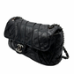 Cartera Chanel Black Glazed Calfskin Twisted Flap