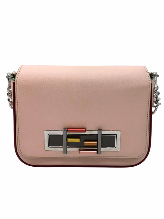 Bolso de Cuero Rosado Fendi 3Baguette