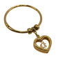 Pulsera Dorada con Corazón Carmen Steffens