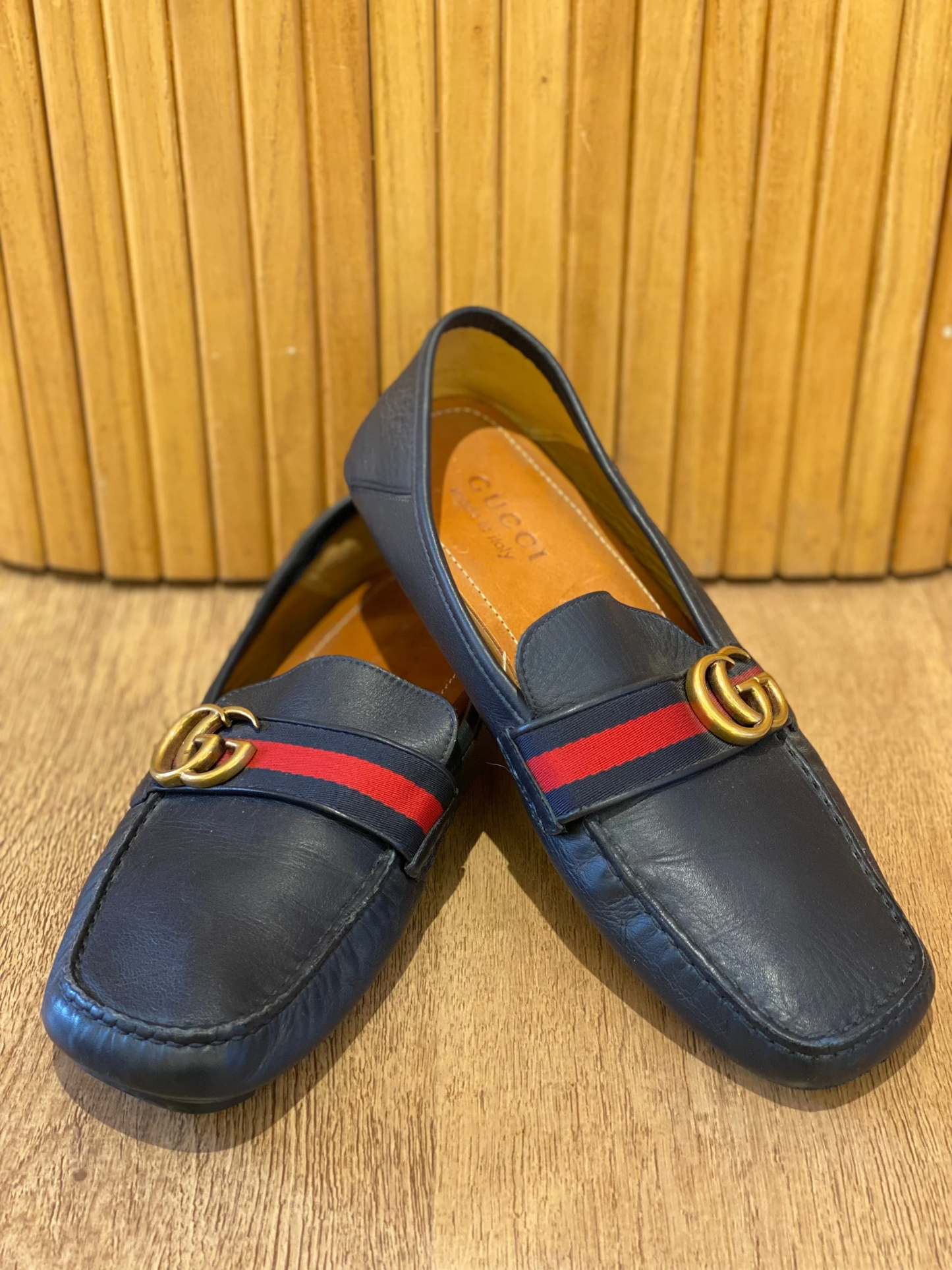 ⁠Loafers Gucci Marmont GG Web (42 MASC)