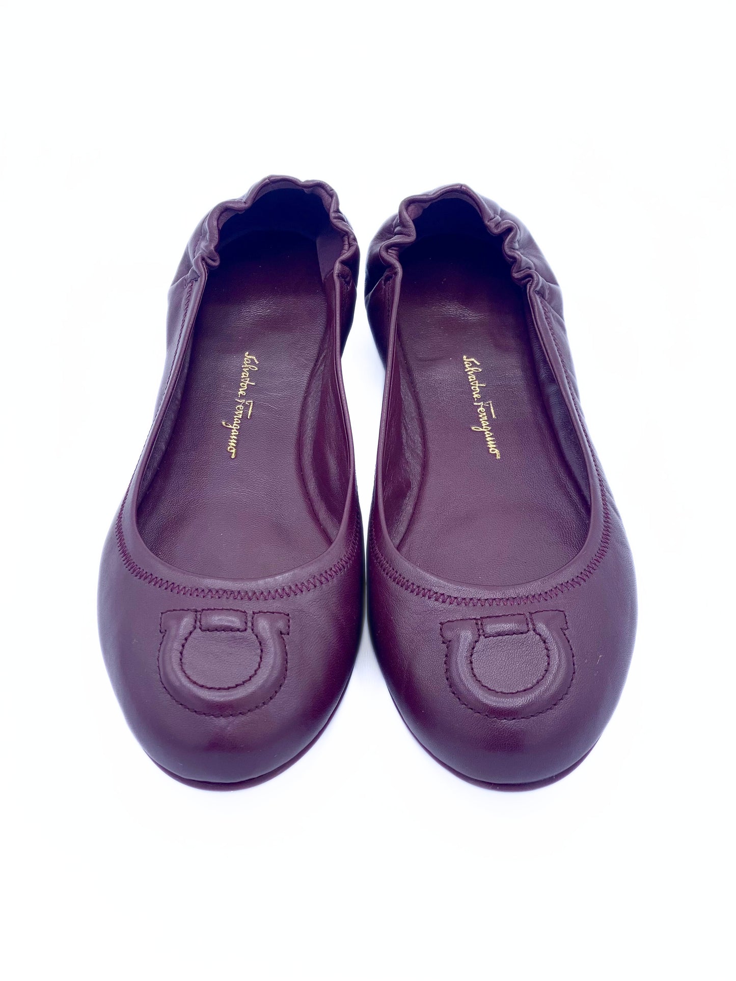 Chatita Salvatore Ferragamo Ballerina Wine (37.5)